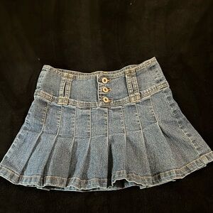 Denim mini skirt